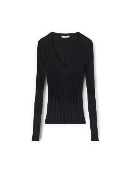 Dzianinowy sweter Motivi czarny