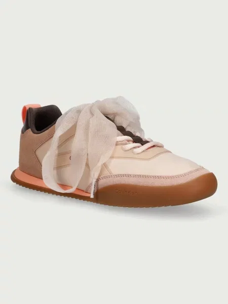 Calvin Klein LOW PRO RUN LU SUE JELLY LACES sneakers pentru femei bej
