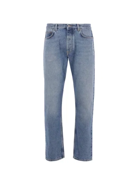 Blugi Off-white cu autograf alb