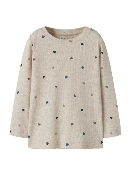 NAME IT Tricou NMFNutti kitt / bleumarin / albastru închis / maro închis alb