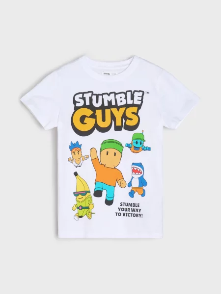 Sinsay Tričko Stumble Guys bílá