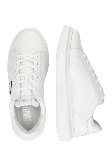 Sneakerși Karl Lagerfeld din piele alb