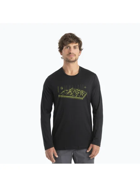 Tricou Icebreaker din lână merinos negru