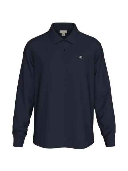 Lung tricou polo Calvin Klein albastru