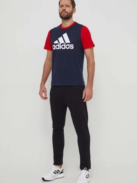 Kratka majica adidas mornarsko modra