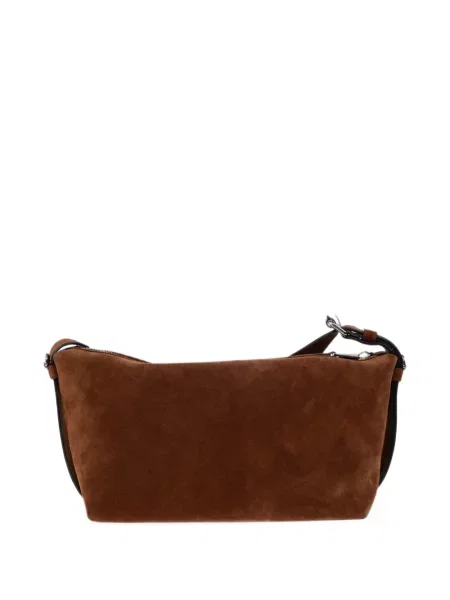 Geantă Moschino din piele de căprioară maro
