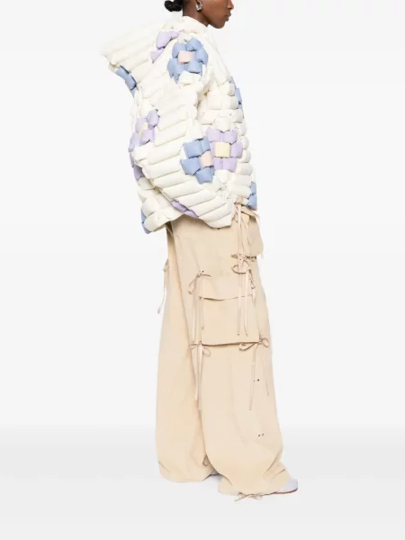 Geacă Raxxy cu model floral alb