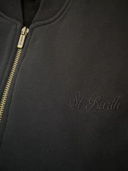 Geacă bomber Mc2 Saint Barth din fleece negru