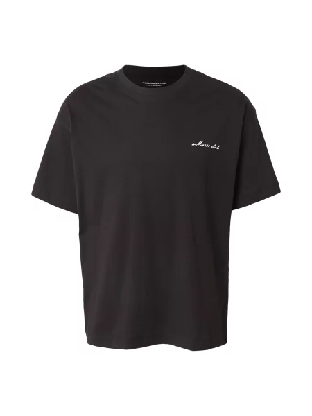 JACK & JONES Tricou JCOEterna albastru aqua / negru alb