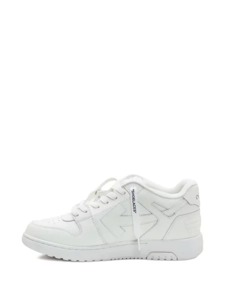 Sneakerși Off-white din piele alb