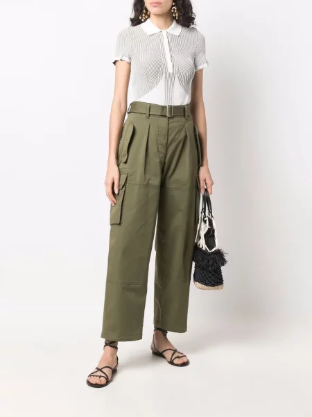 Pantaloni cargo Alberta Ferretti verde