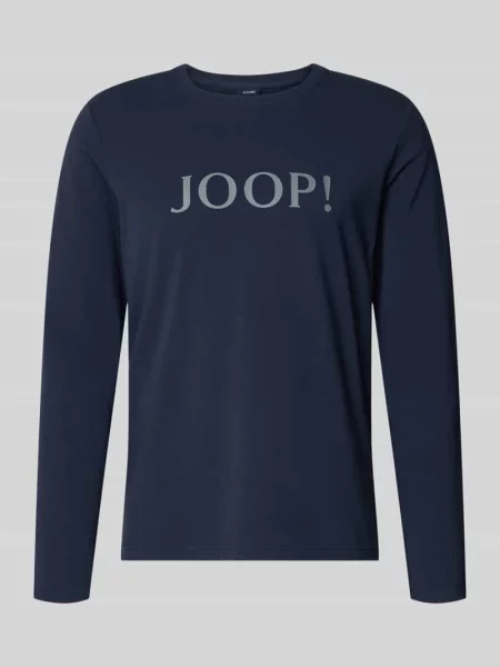 Koszulka Joop! Collection z długim rękawem z okrągłym dekoltem z autografem