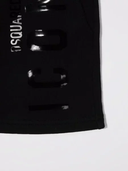 Szorty dziecięce Dsquared2 czarne