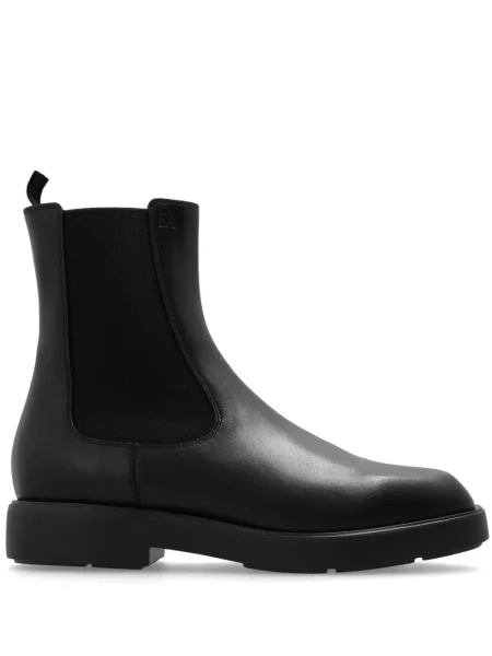 Botine chelsea Emporio Armani din piele negru
