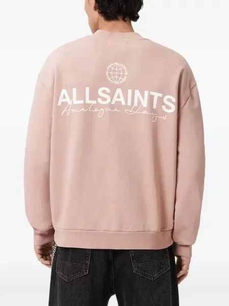 Hanorac Allsaints cu imagine roz