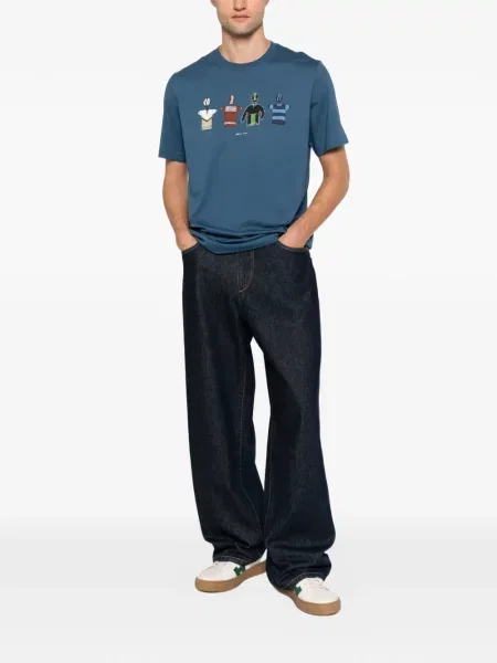 Tricou Ps Paul Smith cu imagine albastru