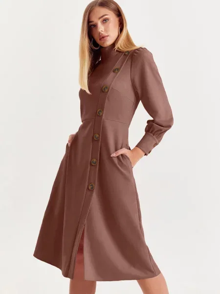 Замшеві Сукні Dressa коричневий