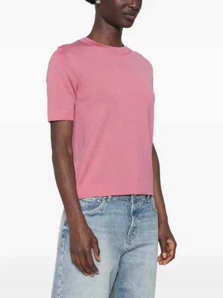 Scurt pulover Weekend Max Mara roz