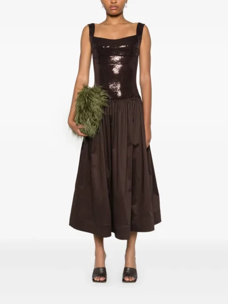 Rochie Atu Body Couture evazată maro