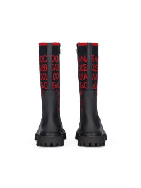 Dětské kotníkové boty Dolce & Gabbana černé