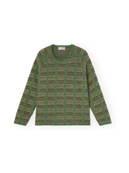 Pulover Compania Fantastica tricotate verde