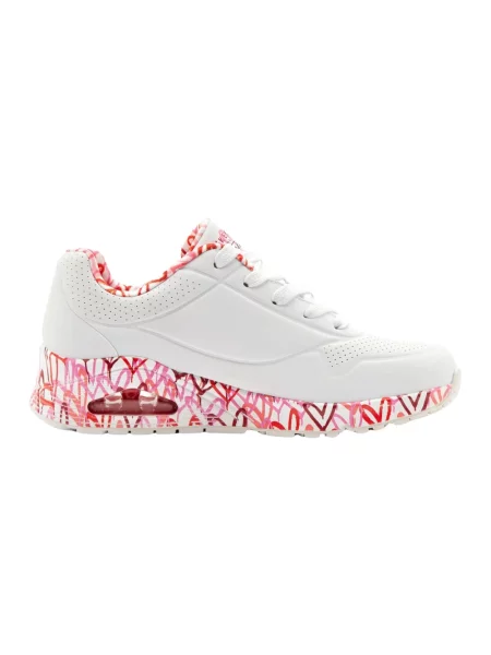 Sneakersy Skechers skórzane białe