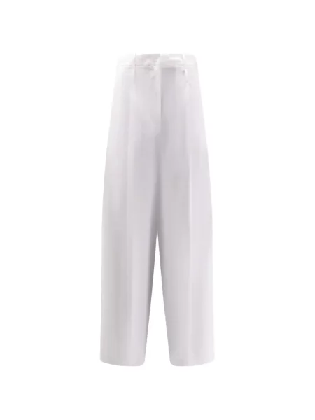 Pantaloni Alysi cu picior lat alb