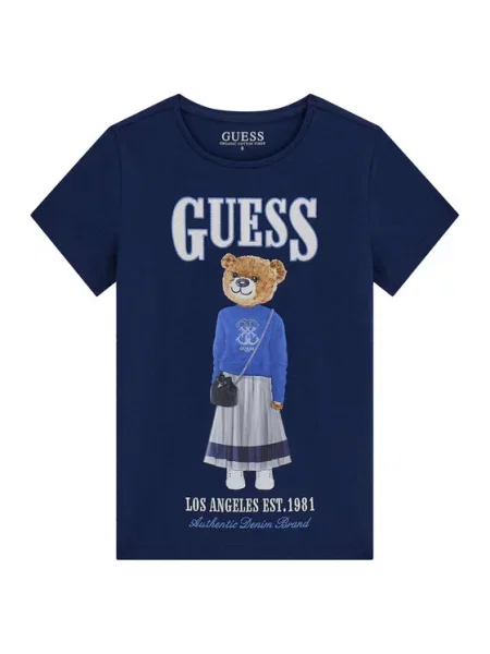 Guess T-Shirt Σκούρο μπλε