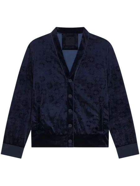 Cardigan Givenchy de catifea albastru