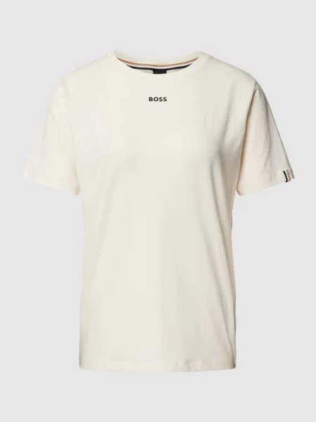 T-shirt z nadrukiem z logo Boss biała