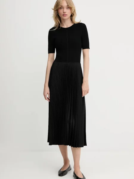 BOSS sukienka Fadridi czarna