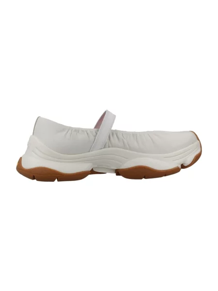 Camper balerini de piele Karst 2 alb