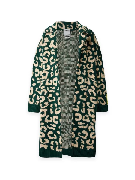 Essentiel Antwerp Palton tricotat KEO nisipiu verde