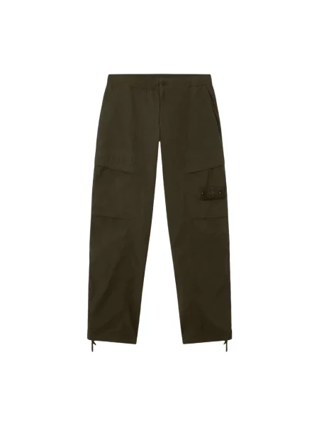 Spodnie cargo Stone Island z kamieniami zielone