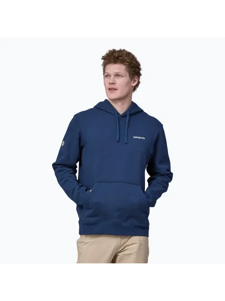 Суитшърт Patagonia Fitz Roy Icon Uprisal Hoody lagom blue синьо