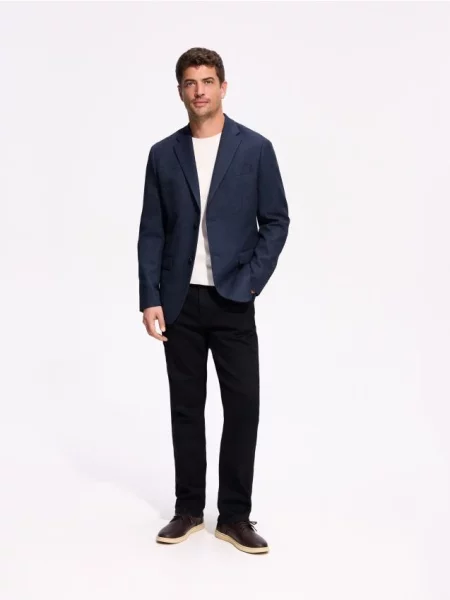 Reserved Sacou regular fit bleumarin