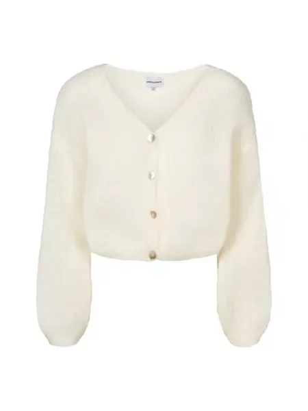 Moherowy krótki kardigan American Dreams biały