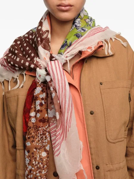 Fular Bimba Y Lola cu model floral maro