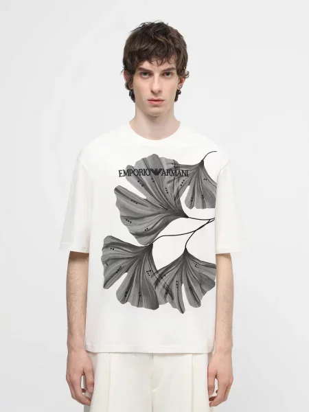 Emporio Armani Футболка Молочний 