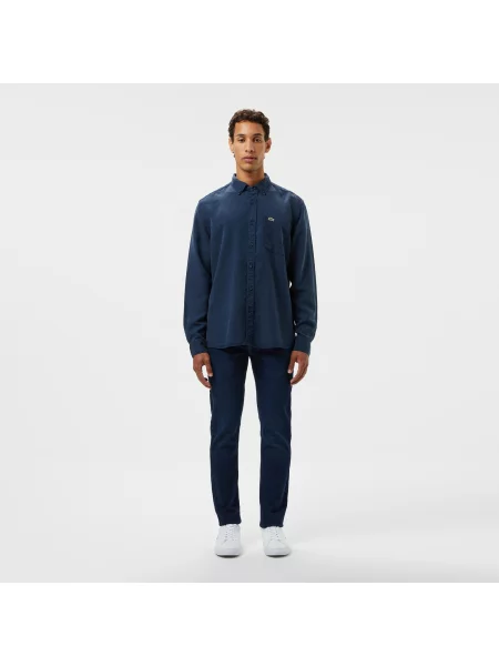 Lacoste Jeansy Slim Fit Ciemnoniebieskie niebieski