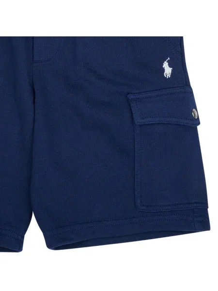 Pantaloni scurți cargo copii Polo Ralph Lauren albastru