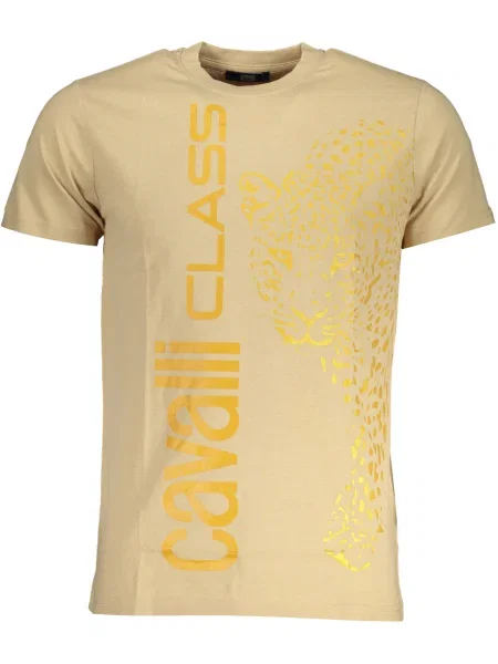 Tricou Cavalli Class scurt bej