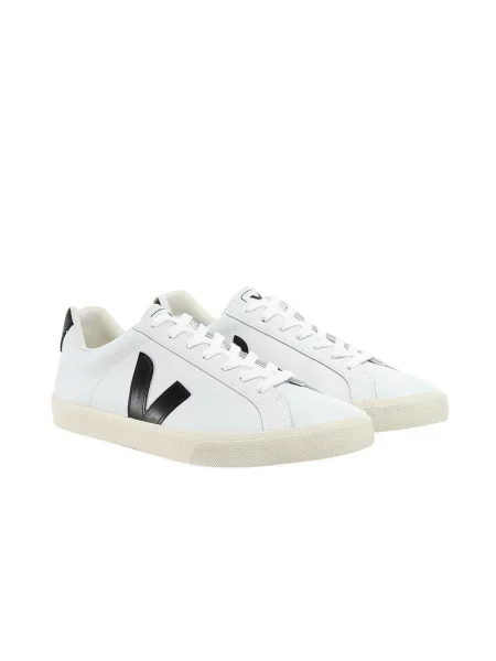 Buty męskie VEJA Esplar Logo Leather white/black białe