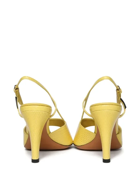 Sandale Miu Miu slingback galben