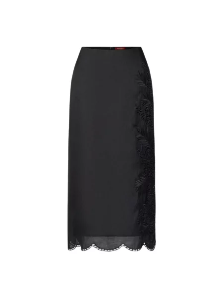 Spódnica midi Max Mara Studio do kolan czarna