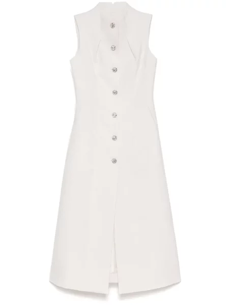 Rochie Shiatzy Chen de lână de costum alb