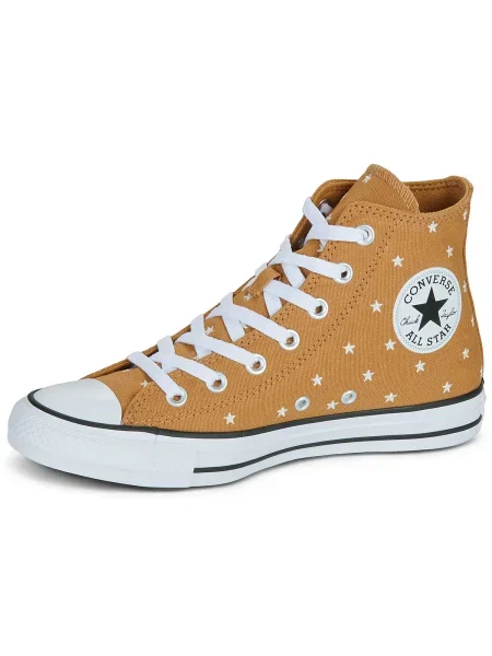 Pantofi Converse cu broderie galben