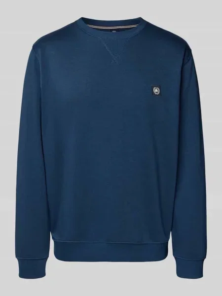 Bluza z naszywką z logo Lerros niebieska