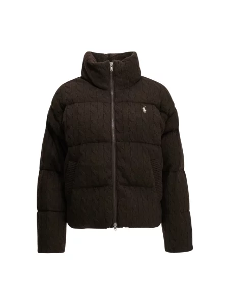 Kurtka pikowana o kroju regular fit z mieszanki wełny i kaszmiru Polo Ralph Lauren brązowy