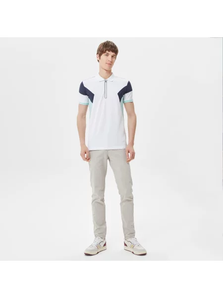 Поло Lacoste белое